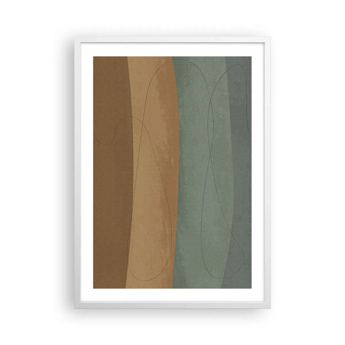 Plakat w białej ramie - Kompozycja horyzontalna - 50x70 cm