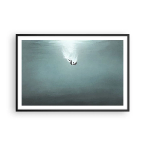 Plakat w czarnej ramie - W objęciach oceanu - 91x61 cm