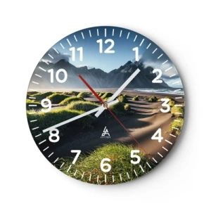 Zegar ścienny - Harmonia żywiołów - 40x40 cm