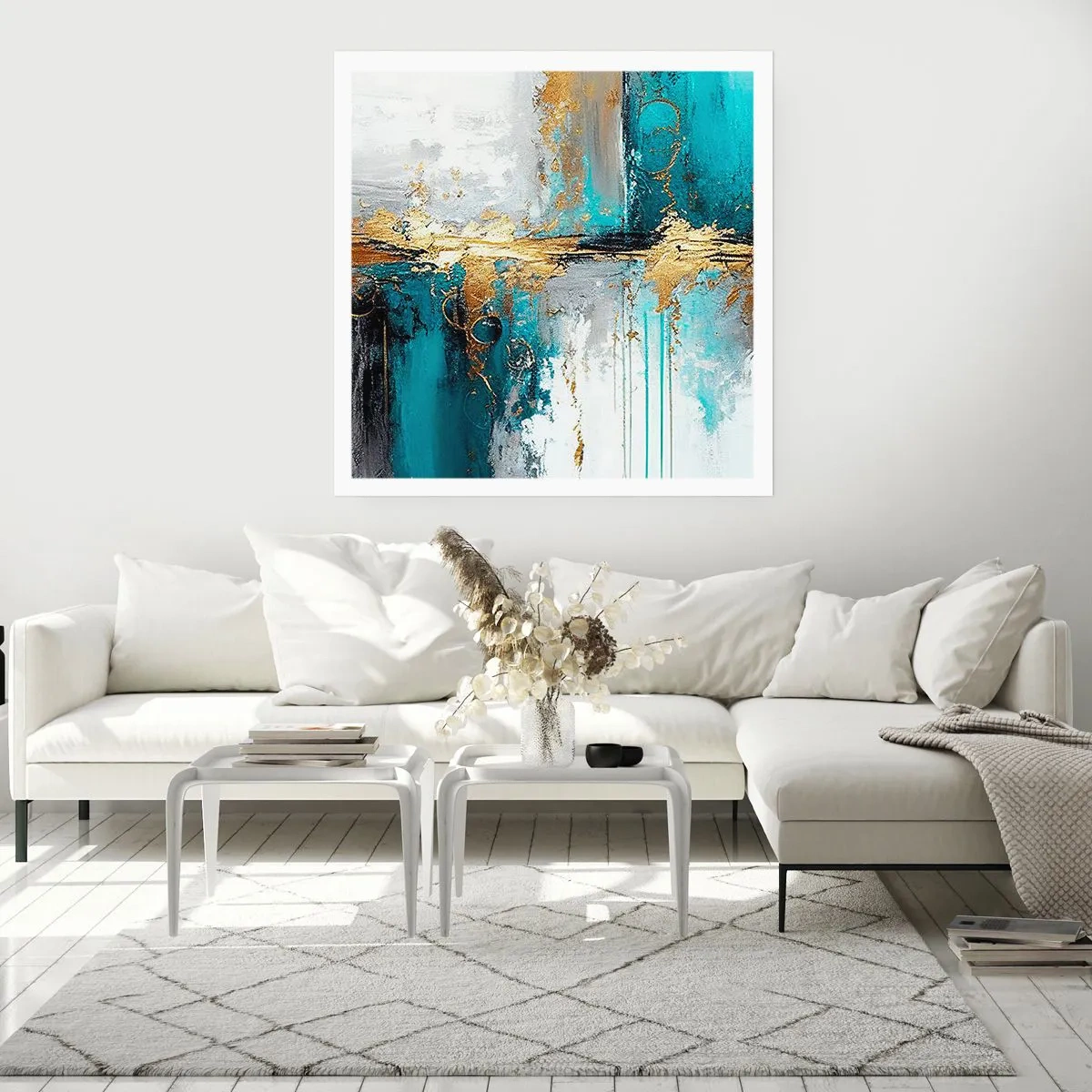 Plakat - Wszystko płynie - 50x50 cm