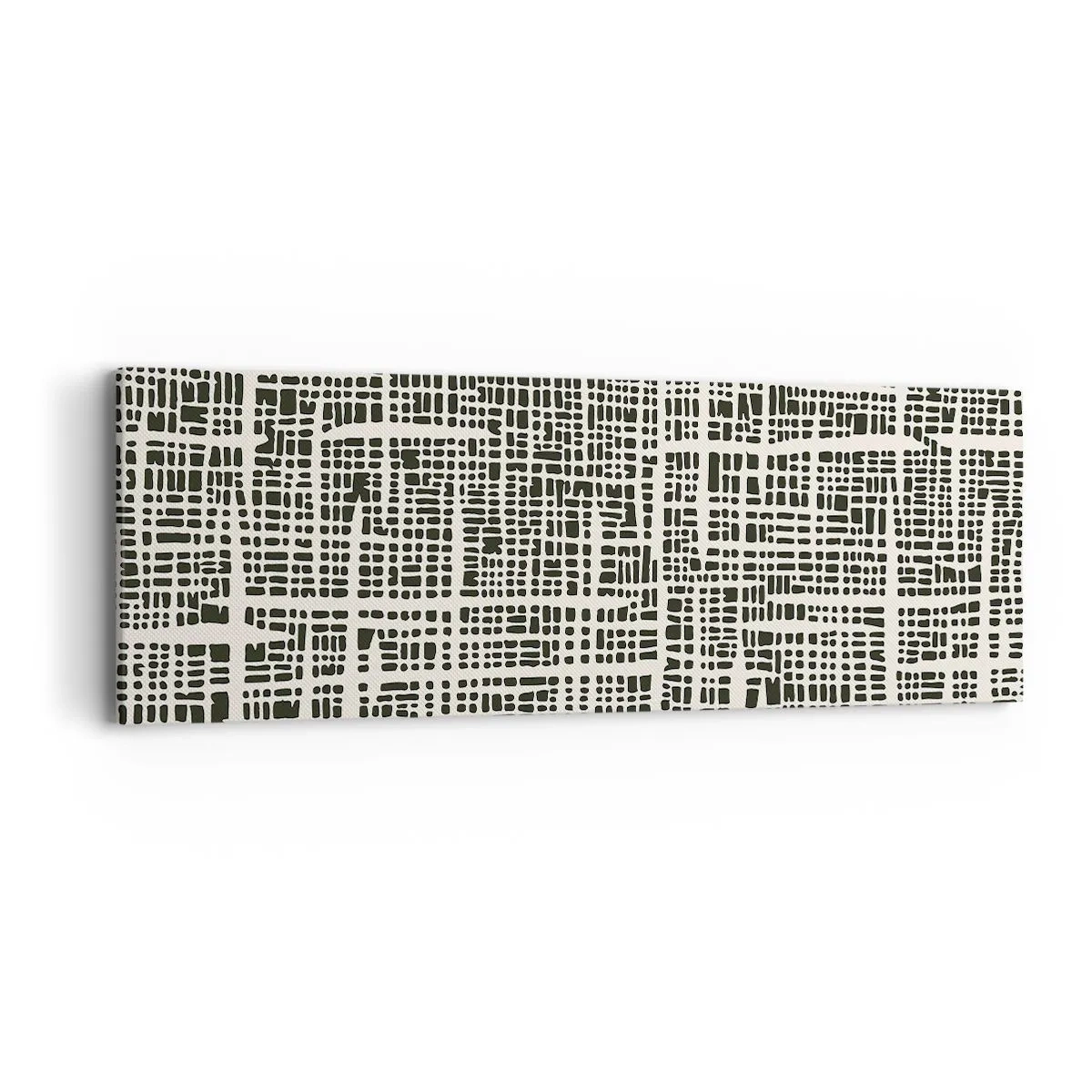 Obraz na płótnie - Kompozycja utkana - 90x30 cm