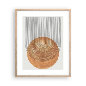 Plakat w ramie jasny dąb - Kompozycja słoneczna - 40x50 cm
