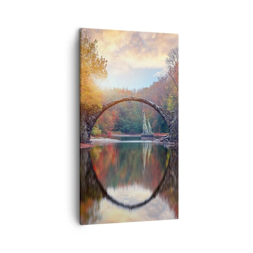 Obraz na płótnie - Po drugiej stronie lustra - 45x80 cm