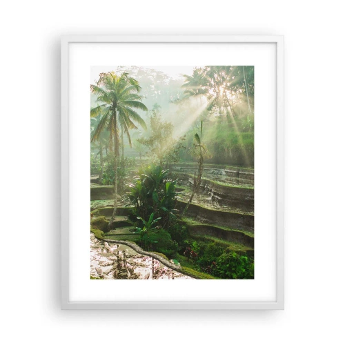 Plakat w białej ramie - Dorastać w słońcu - 40x50 cm