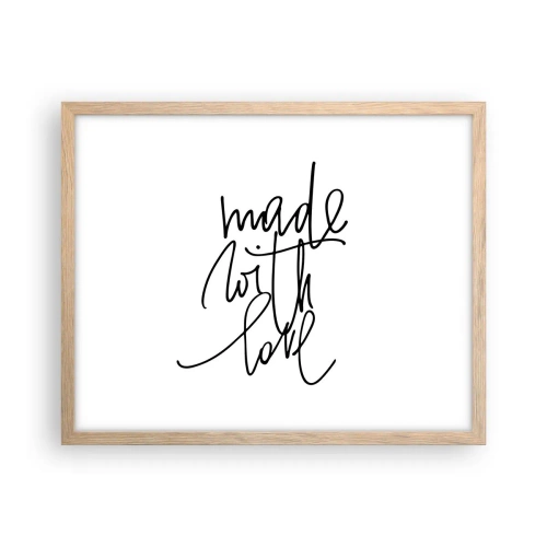 Plakat w ramie jasny dąb - Najlepsza marka - 50x40 cm