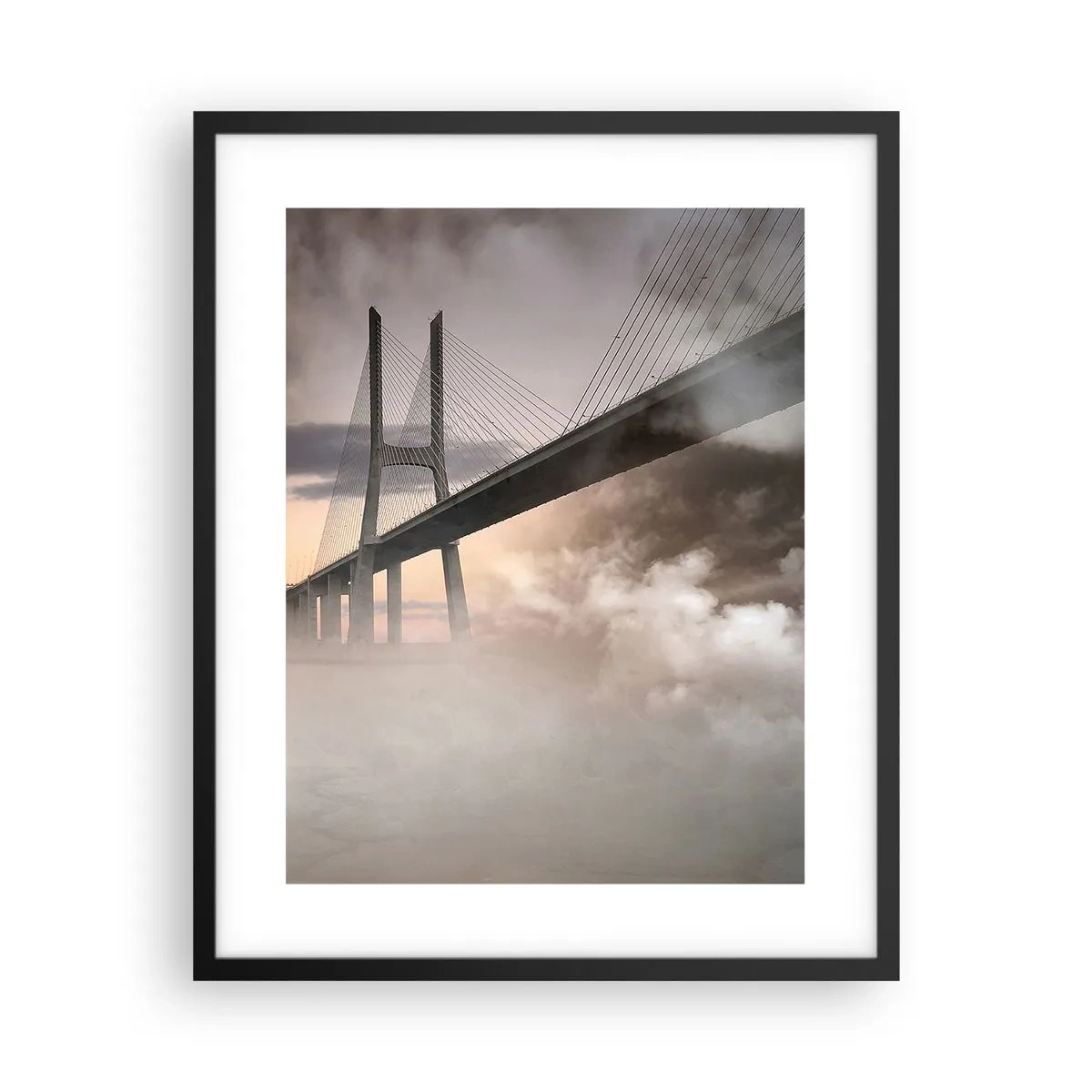 Plakat w czarnej ramie - Nad rzeką, której nie ma - 40x50 cm