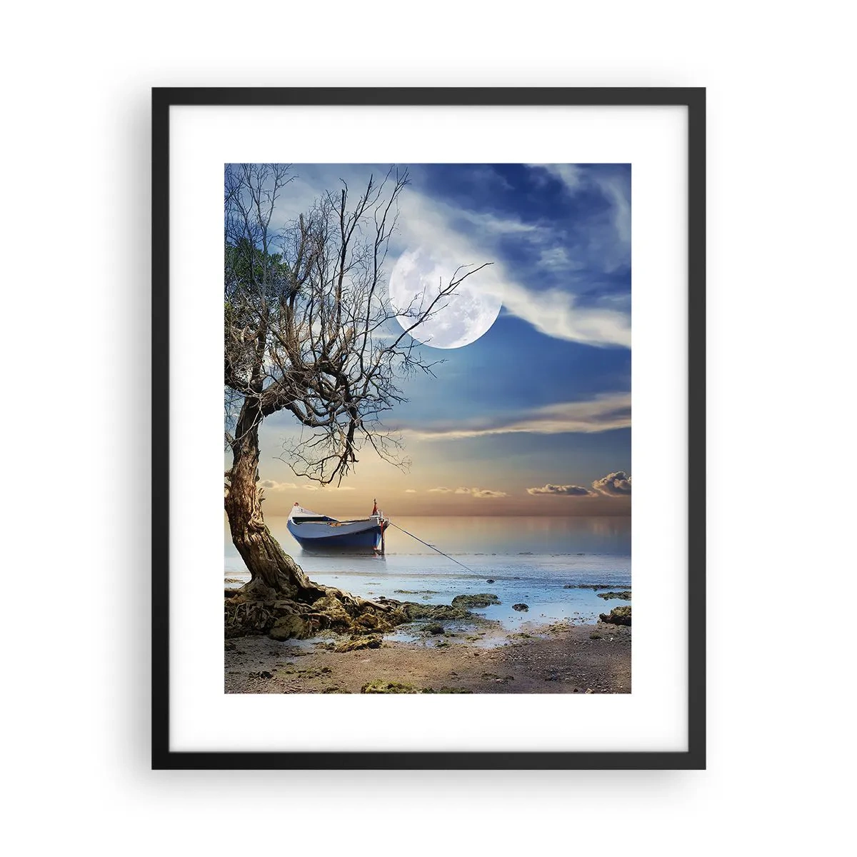 Plakat w czarnej ramie - To koniec czy początek? - 40x50 cm