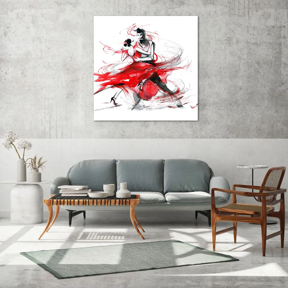 Obraz na szkle - Tango - rytm namiętności - 70x70 cm