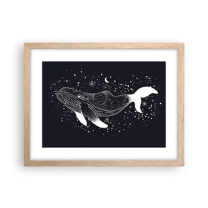 Plakat w ramie jasny dąb - W oceanie wszechświata - 40x30 cm