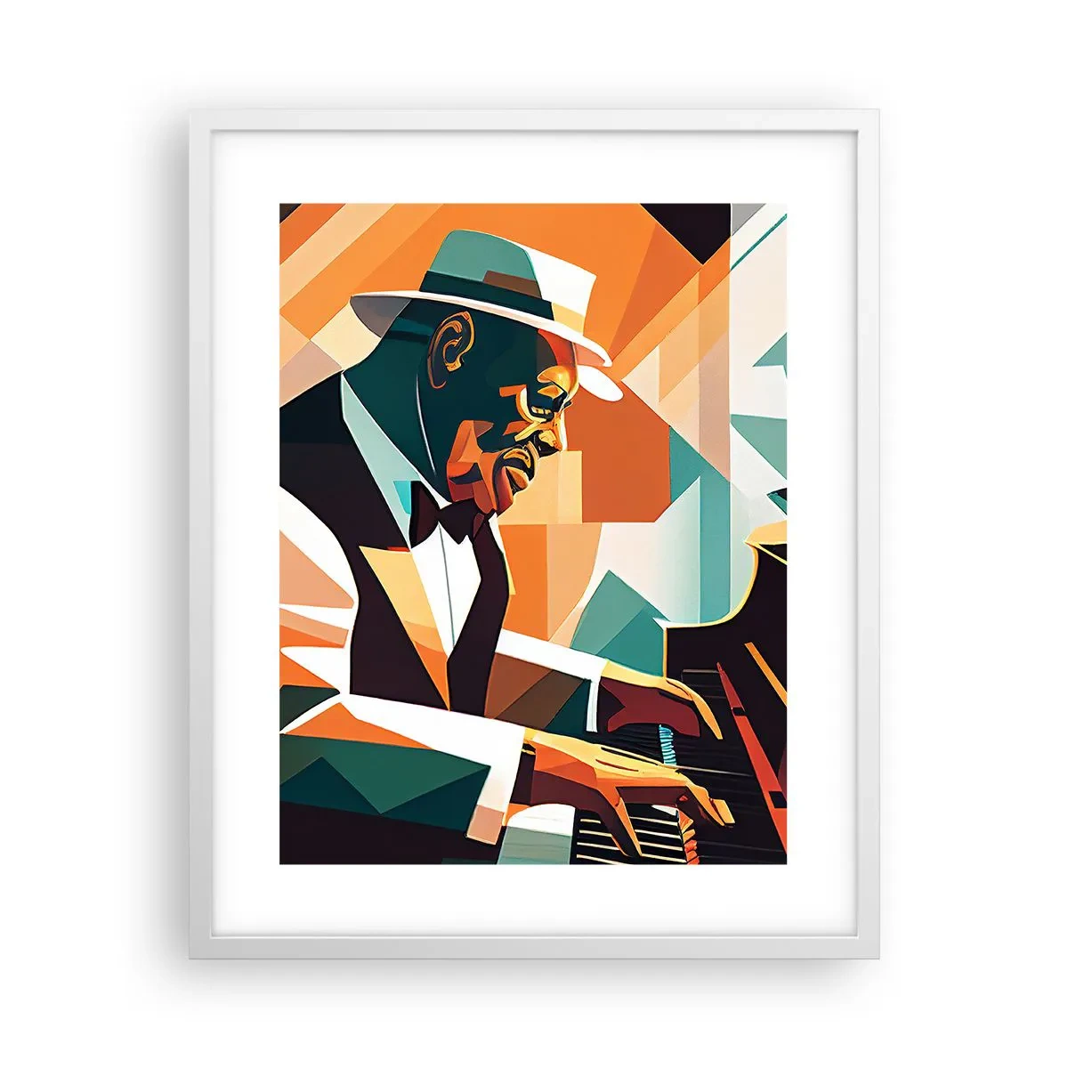 Plakat w białej ramie - Cały ten jazz - 40x50 cm