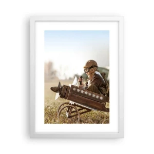 Plakat w białej ramie - Start ku marzeniu - 30x40 cm