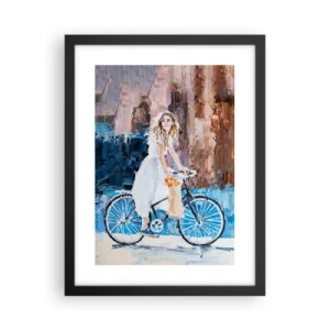 Plakat w czarnej ramie - Radość o poranku - 30x40 cm
