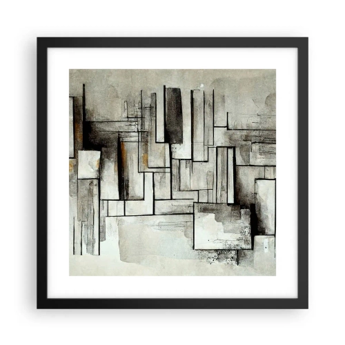 Plakat w czarnej ramie - Siła prostoty - 40x40 cm