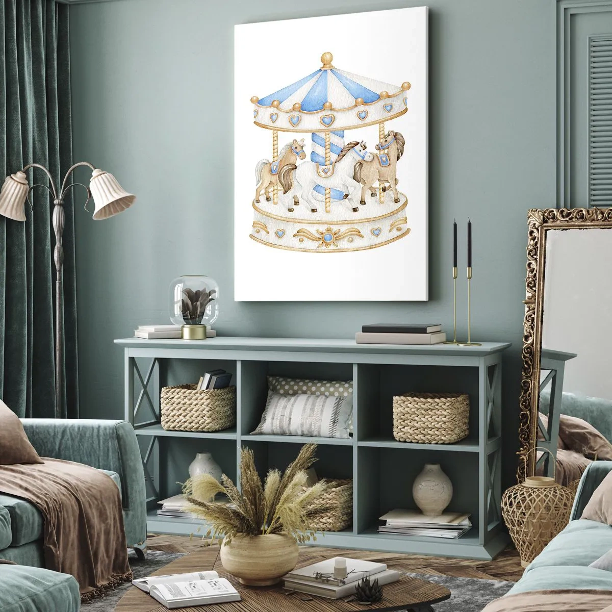 Obraz na płótnie - Słodkie dzieciństwo - 55x100 cm