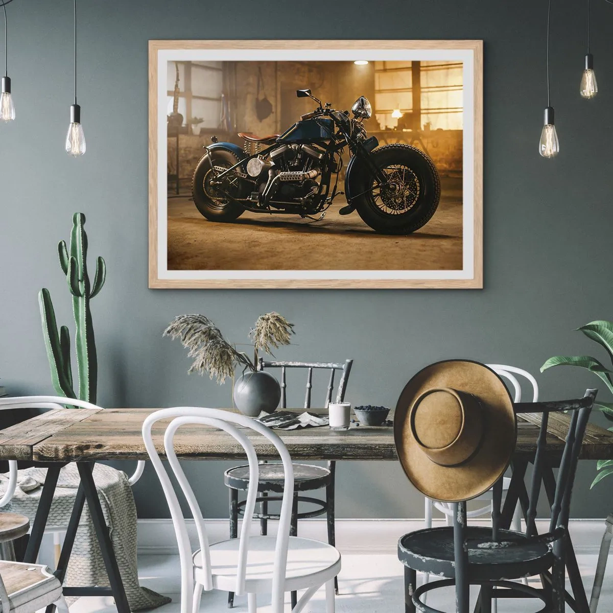 Plakat w ramie jasny dąb - Mogę wszystko - 40x30 cm