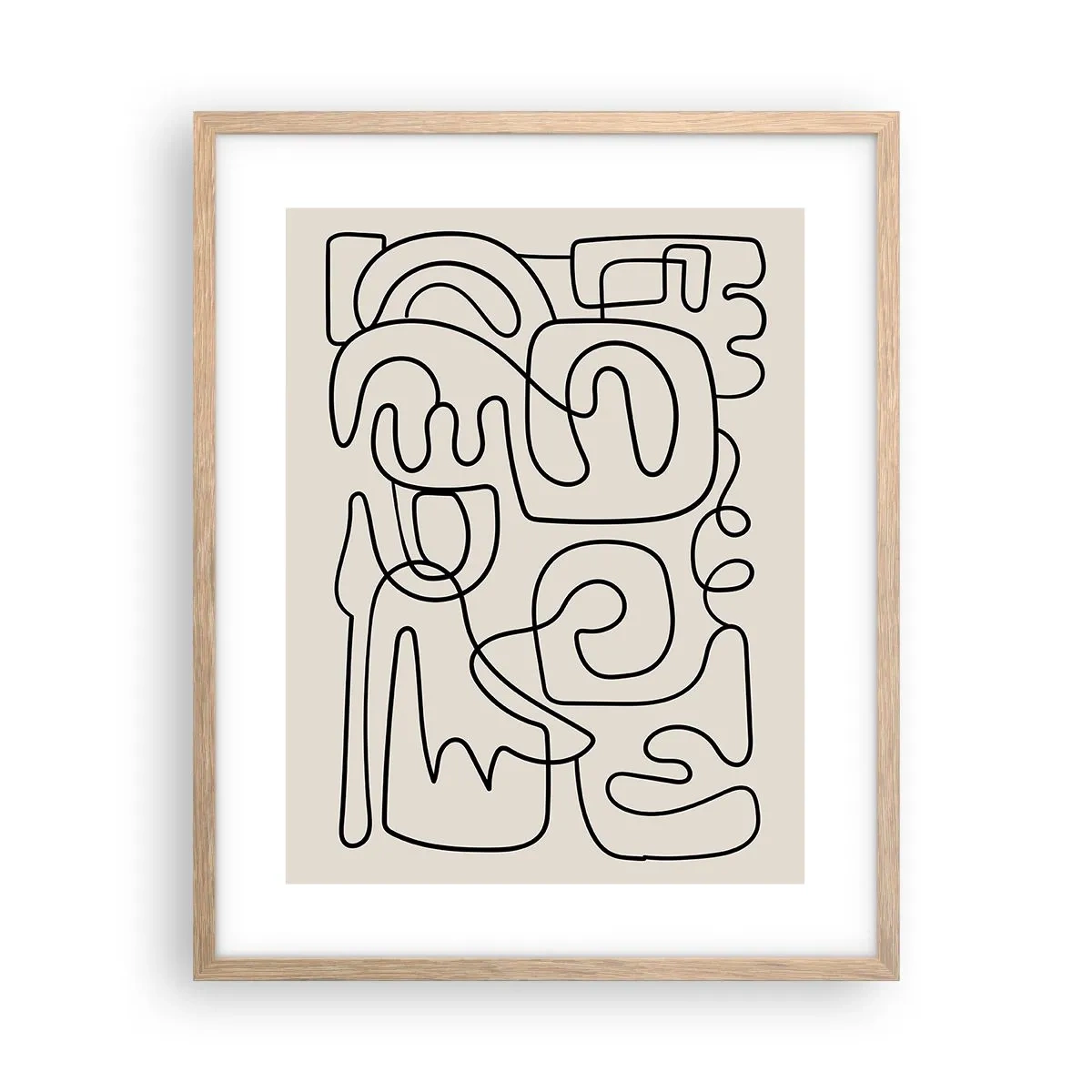 Plakat w ramie jasny dąb - Po śladzie - 40x50 cm