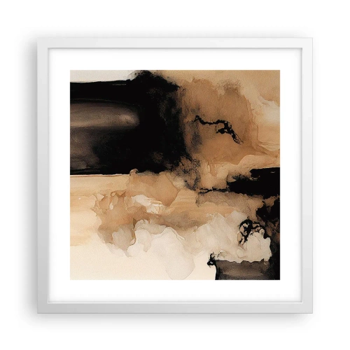 Plakat w białej ramie - Abstrakcja intrygująca - 40x40 cm