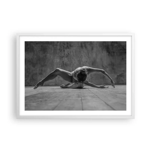 Plakat w białej ramie - Symetria odnaleziona - 70x50 cm