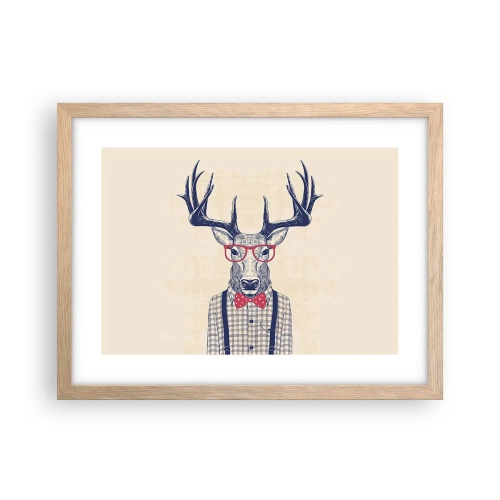 Plakat w ramie jasny dąb - Zabawna ekstrawagancja - 40x30 cm