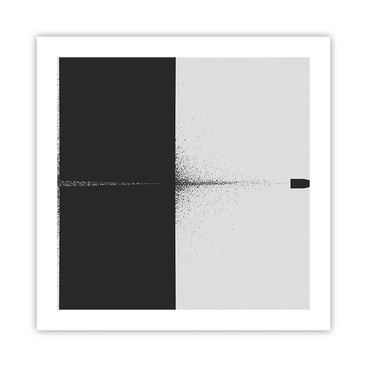 Plakat - Prosto do celu - 50x50 cm