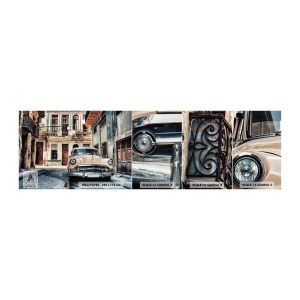 Fototapeta Próbka Standard Eco - Sjesta w Hawanie - Samochód Vintage, Architektura, Miasto - 100x30 cm