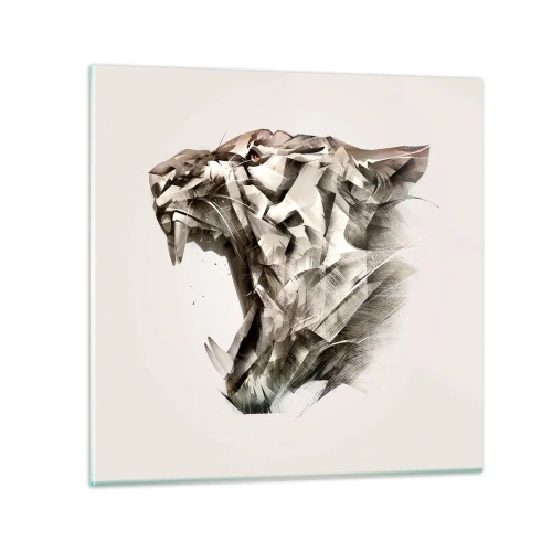 Obraz na szkle - Już wiesz, kto rządzi - 40x40 cm