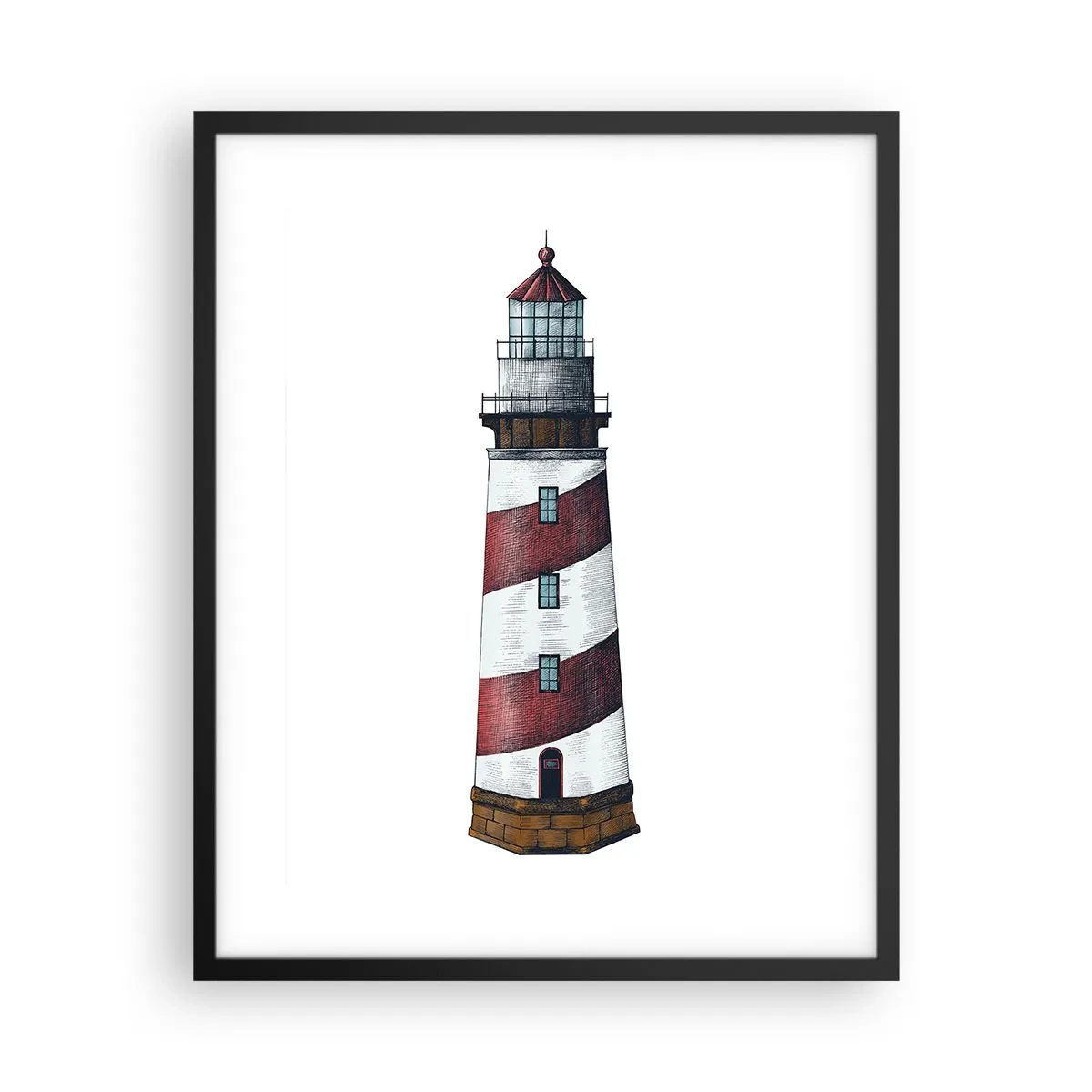 Plakat w czarnej ramie - Zawsze na straży - 40x50 cm