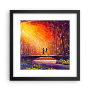 Plakat w czarnej ramie - Niebo ich też kocha - 30x30 cm