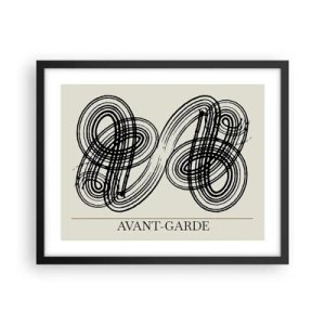 Plakat w czarnej ramie - Wyszło spontanicznie - 50x40 cm