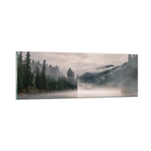 Obraz na szkle - W zadumie, we mgle - 90x30 cm