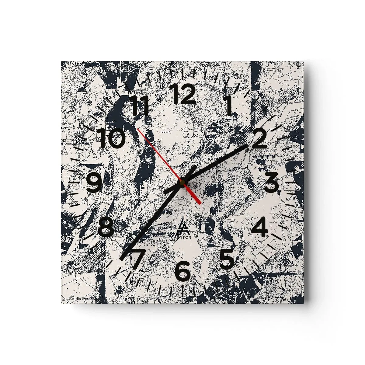 Zegar ścienny - Przenikanie przeciwieństw - 30x30 cm