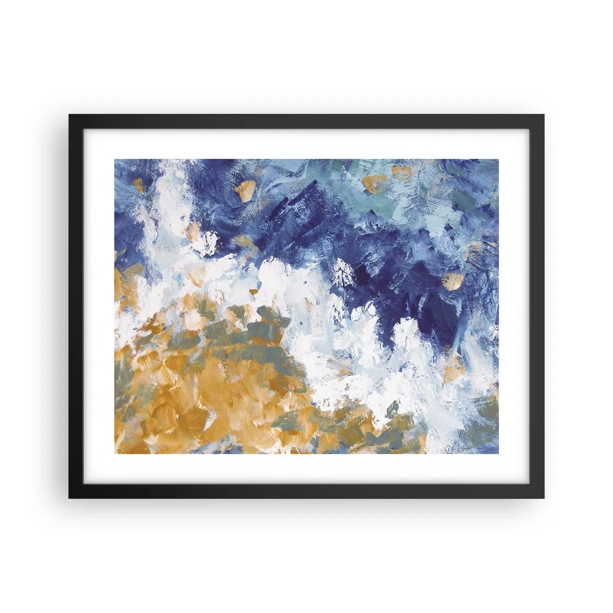 Plakat w czarnej ramie - Taniec żywiołów - 50x40 cm