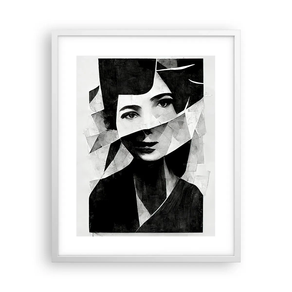 Plakat w białej ramie - Naprawdę jaka jesteś… - 40x50 cm