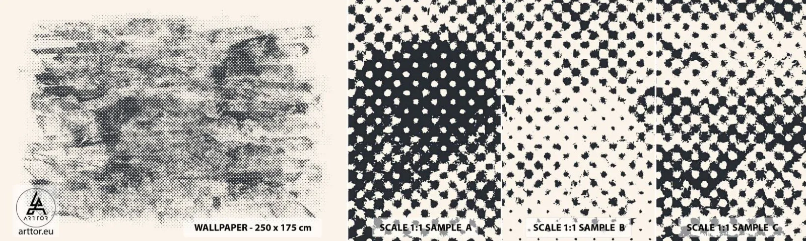 Fototapeta Próbka Samoprzylepna Deluxe Sticker - Mglista kompozycja - Abstrakcja, Sztuka, Nowoczesny Wzór - 100x30 cm