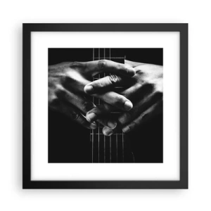 Plakat w czarnej ramie - Modlitwa artysty - 30x30 cm