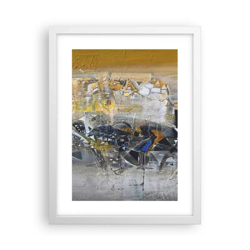 Plakat w białej ramie - Wszystko się poukłada - 30x40 cm