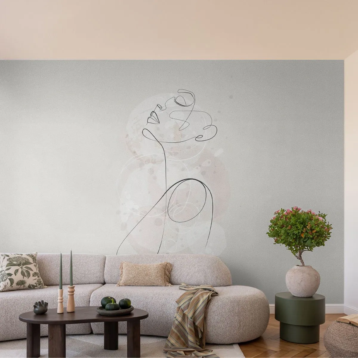 Fototapeta Premium Sand - Spirala piękna - Grafika, Kobieta, Sztuka - 300x210 cm