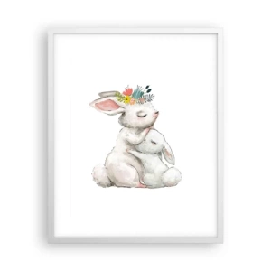 Plakat w białej ramie - Nie ma jak u mamy - 40x50 cm