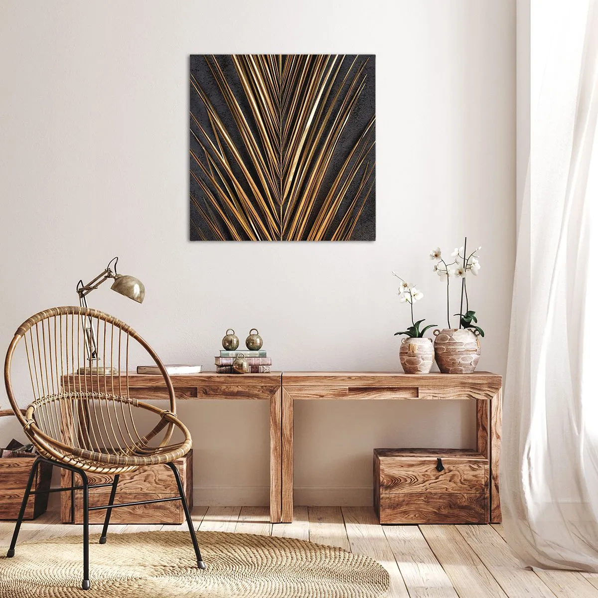Obraz na płótnie - Złoto tropików - 30x30 cm