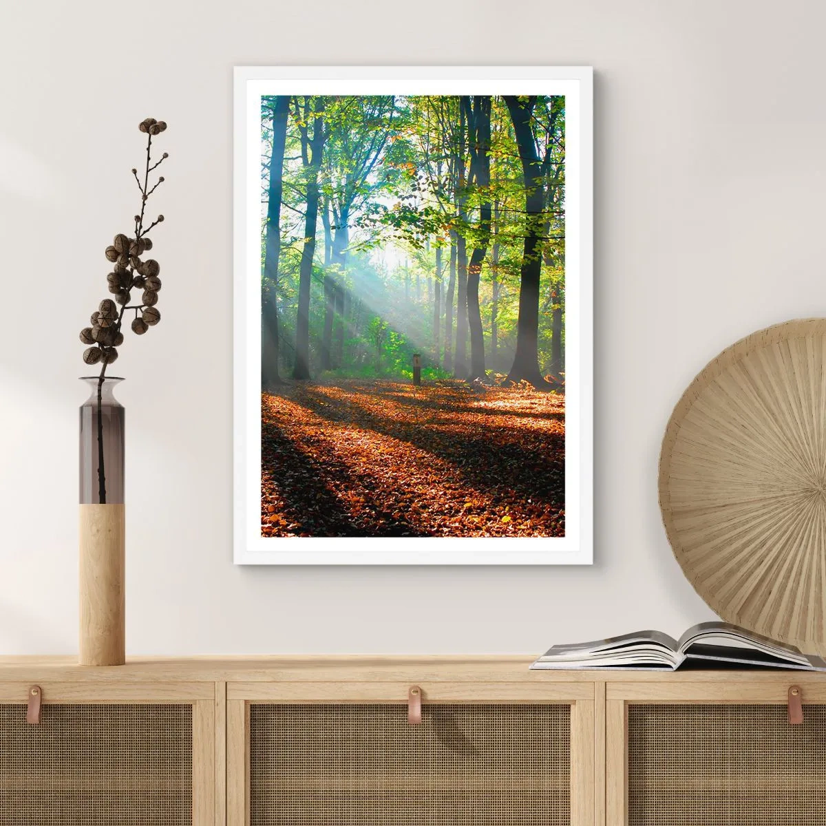 Plakat w białej ramie - Blaski i cienie - 30x40 cm