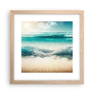 Plakat w ramie jasny dąb - Spokój oceanu - 30x30 cm