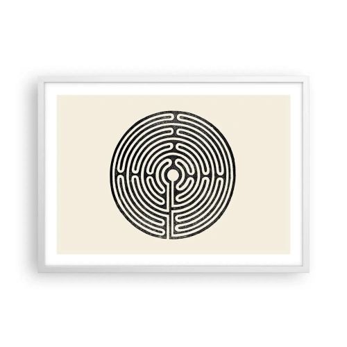 Plakat w białej ramie - Tajemniczy porządek - 70x50 cm