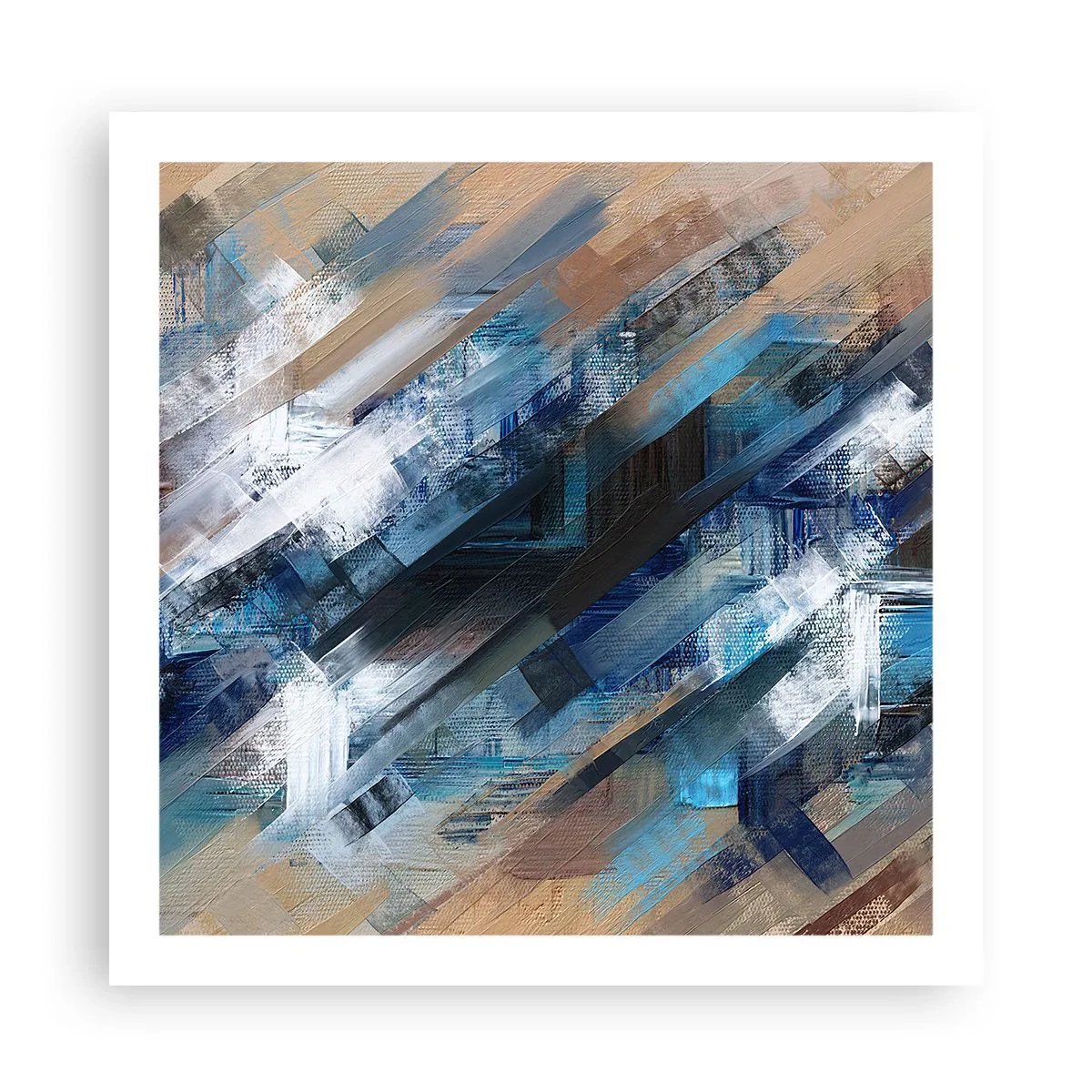 Plakat - Po błękitnym skosie - 60x60 cm