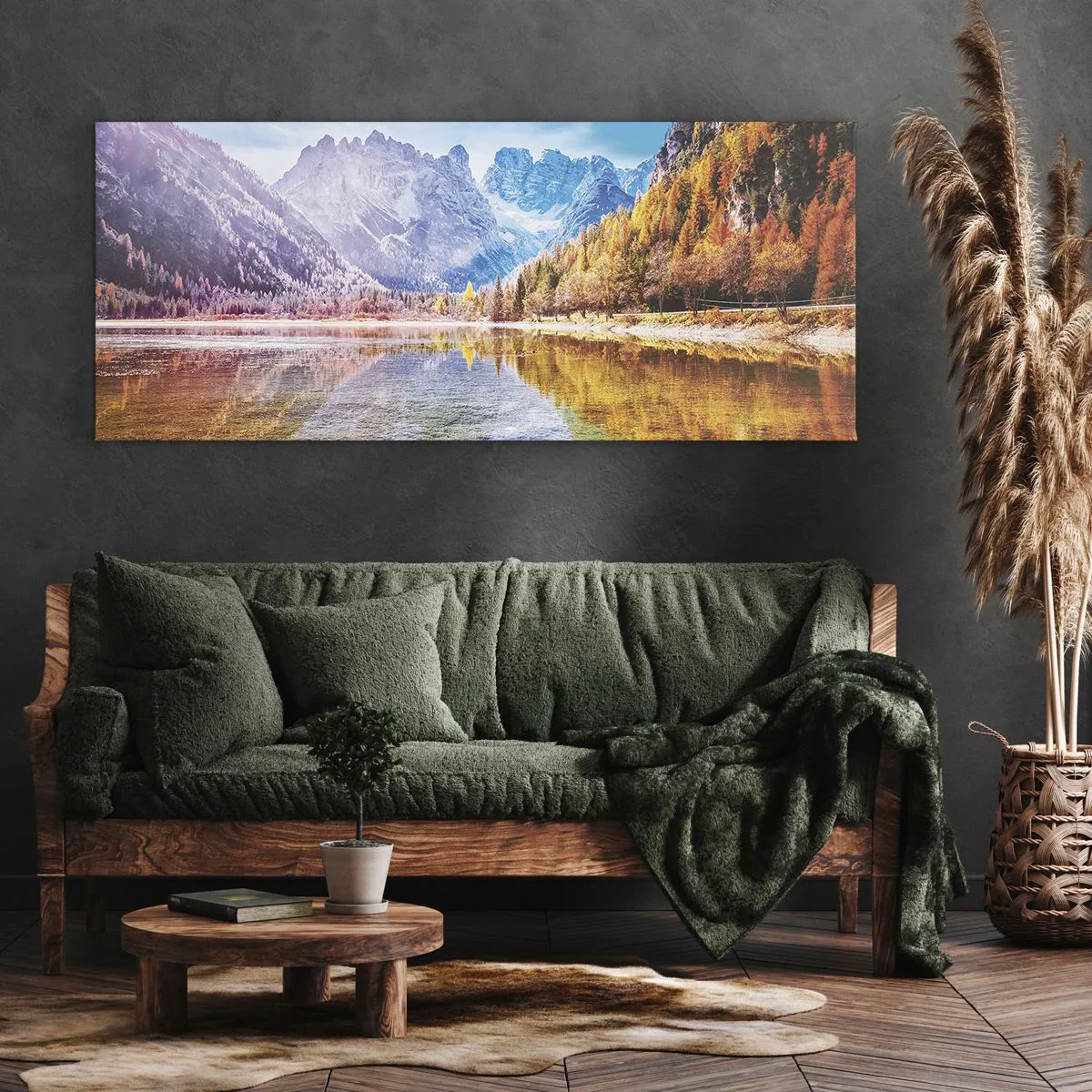 Obraz na płótnie - A w górach już jesień - 100x40 cm