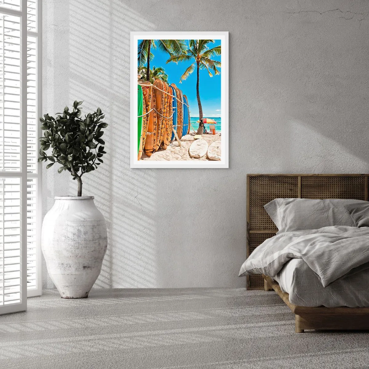 Plakat w białej ramie - Słoneczna zabawa - 70x100 cm