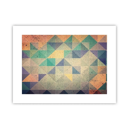 Plakat - Republika trójkątów - 40x30 cm