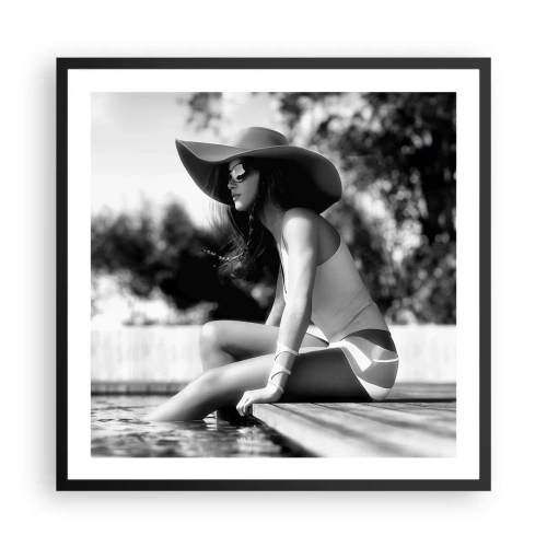 Plakat w czarnej ramie - Letnie marzenie - 60x60 cm