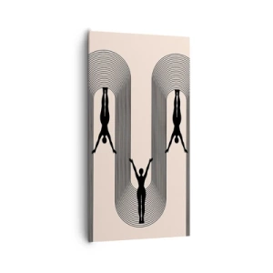 Obraz na płótnie - Do góry nogami - 65x120 cm