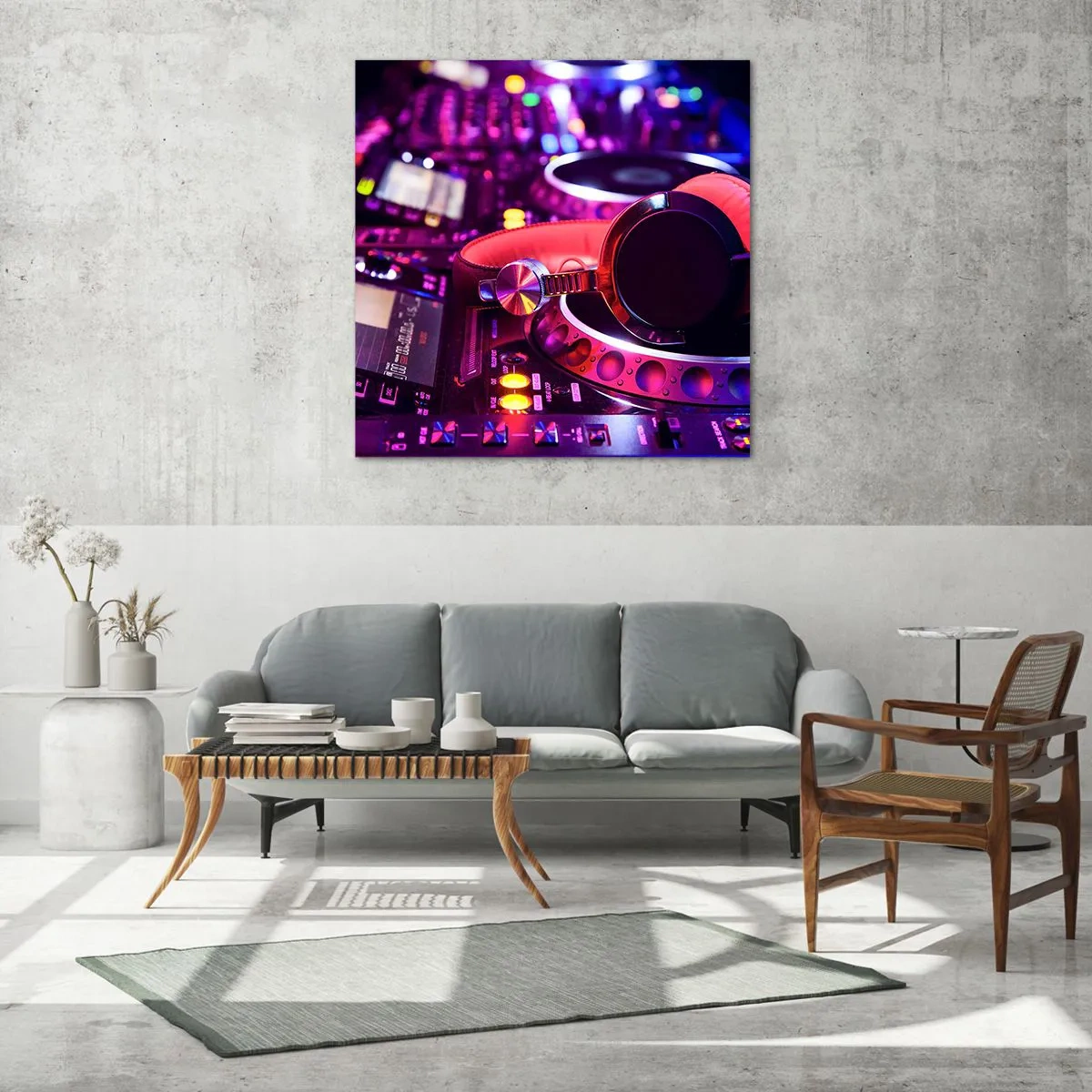 Obraz na szkle - Zanim się zacznie zabawa - 70x70 cm