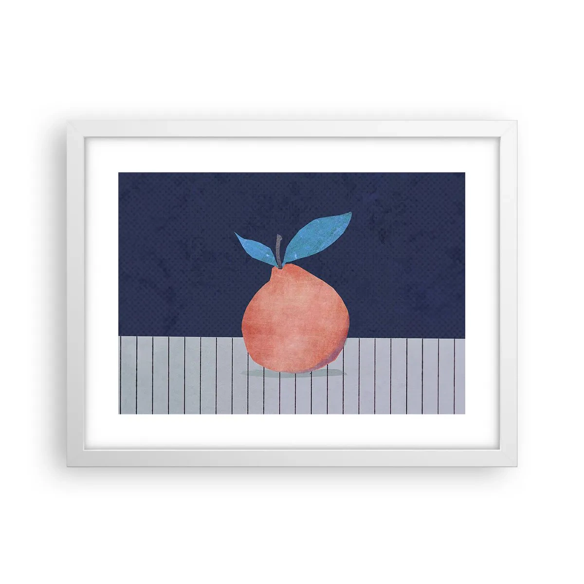 Plakat w białej ramie - Wypukłość i płaszczyzna - 40x30 cm